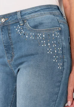 Cellbes of Sweden Ankeljeans med pärlor och strass Hot