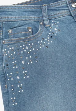 Cellbes of Sweden Ankeljeans med pärlor och strass Hot