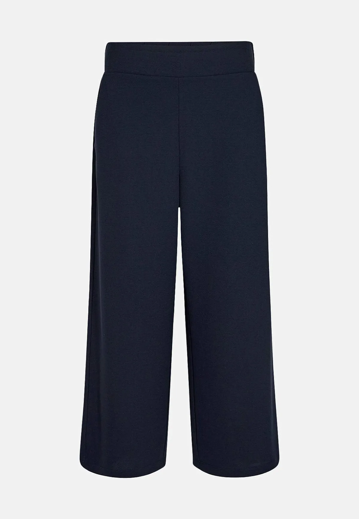 Soyaconcept Ankellång trikåbyxa med vida ben Siham Marin Hot