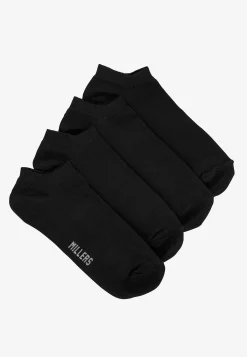 Millers Ankelstrumpa i bomullsmix 4-pack Hot