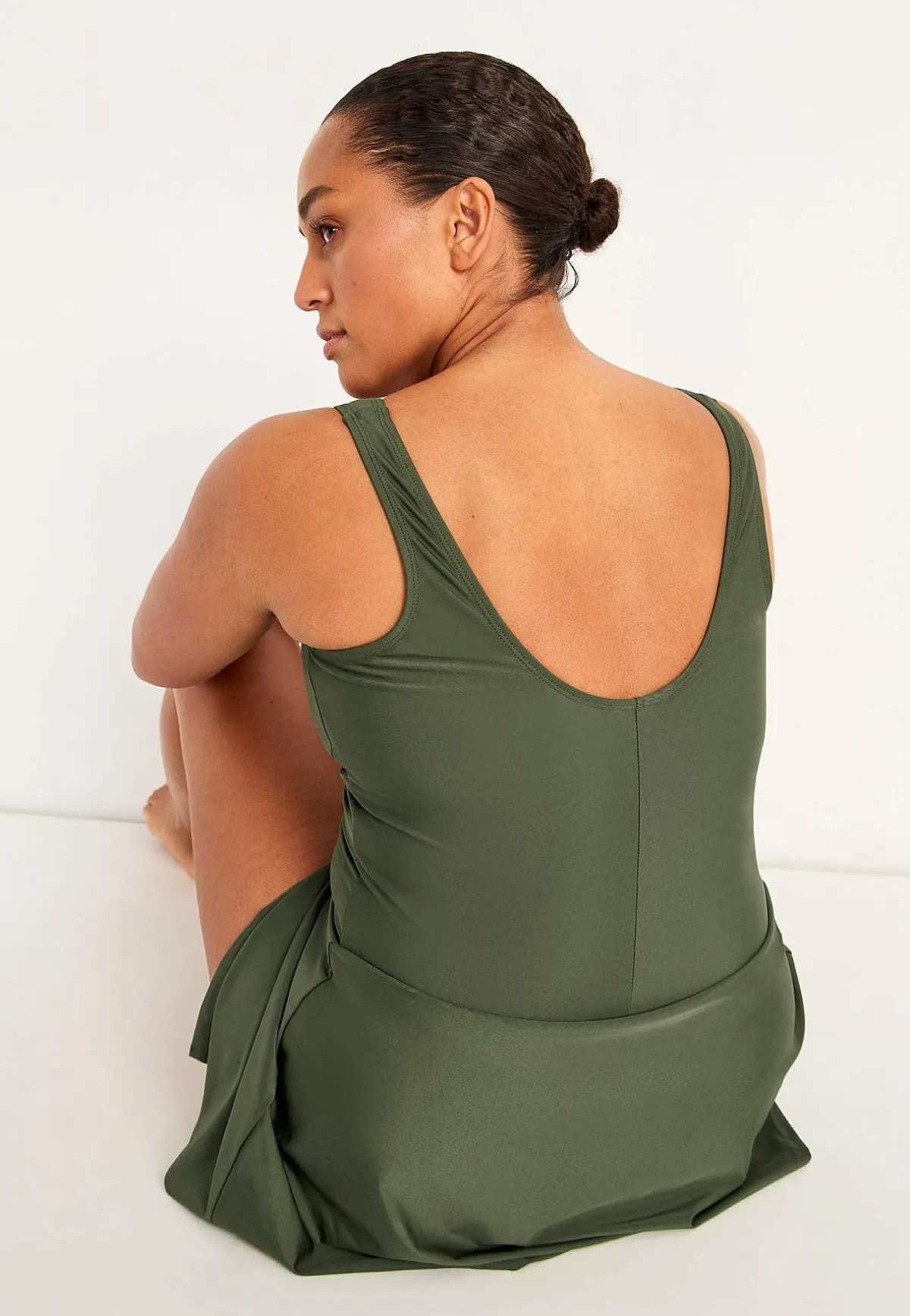 Cellbes of Sweden Baddräktsklänning Khakigrön Discount