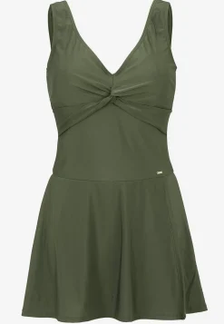 Cellbes of Sweden Baddräktsklänning Khakigrön Discount