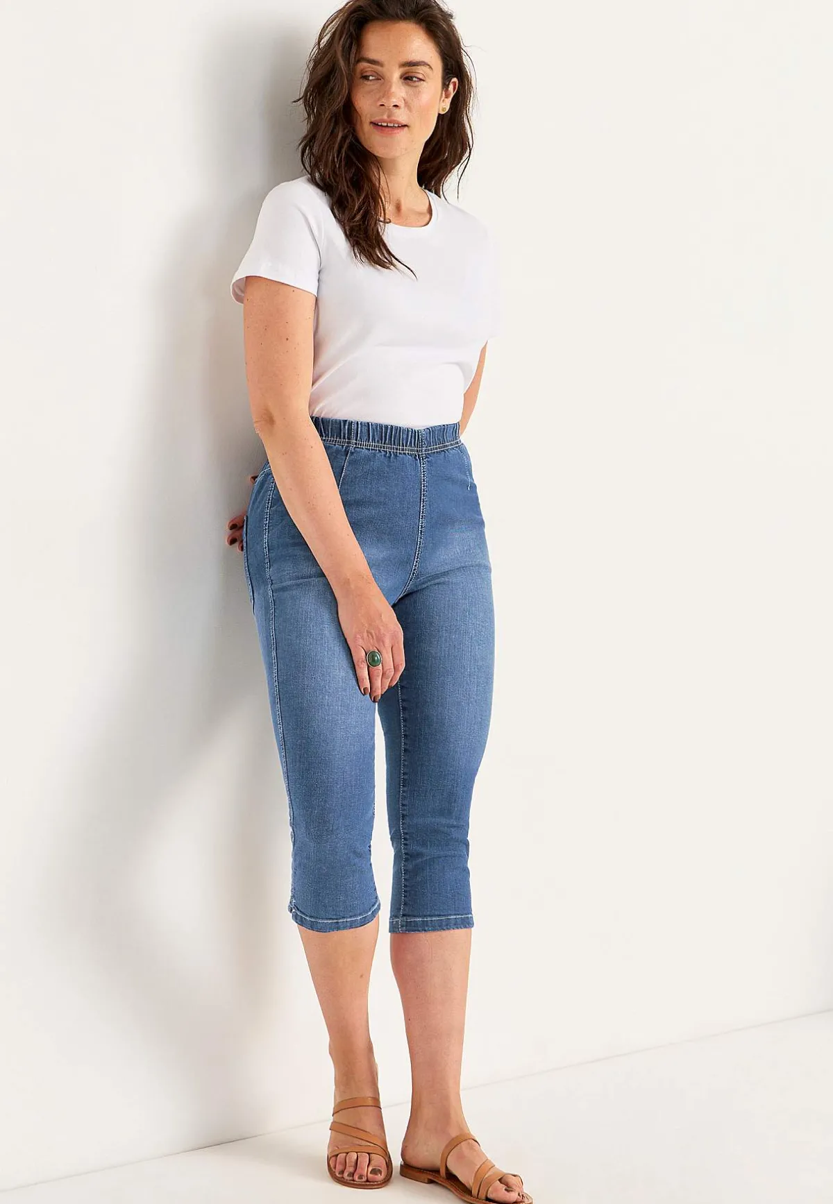 Cellbes of Sweden Bekväm capribyxa Ljusblå / Denim Clearance