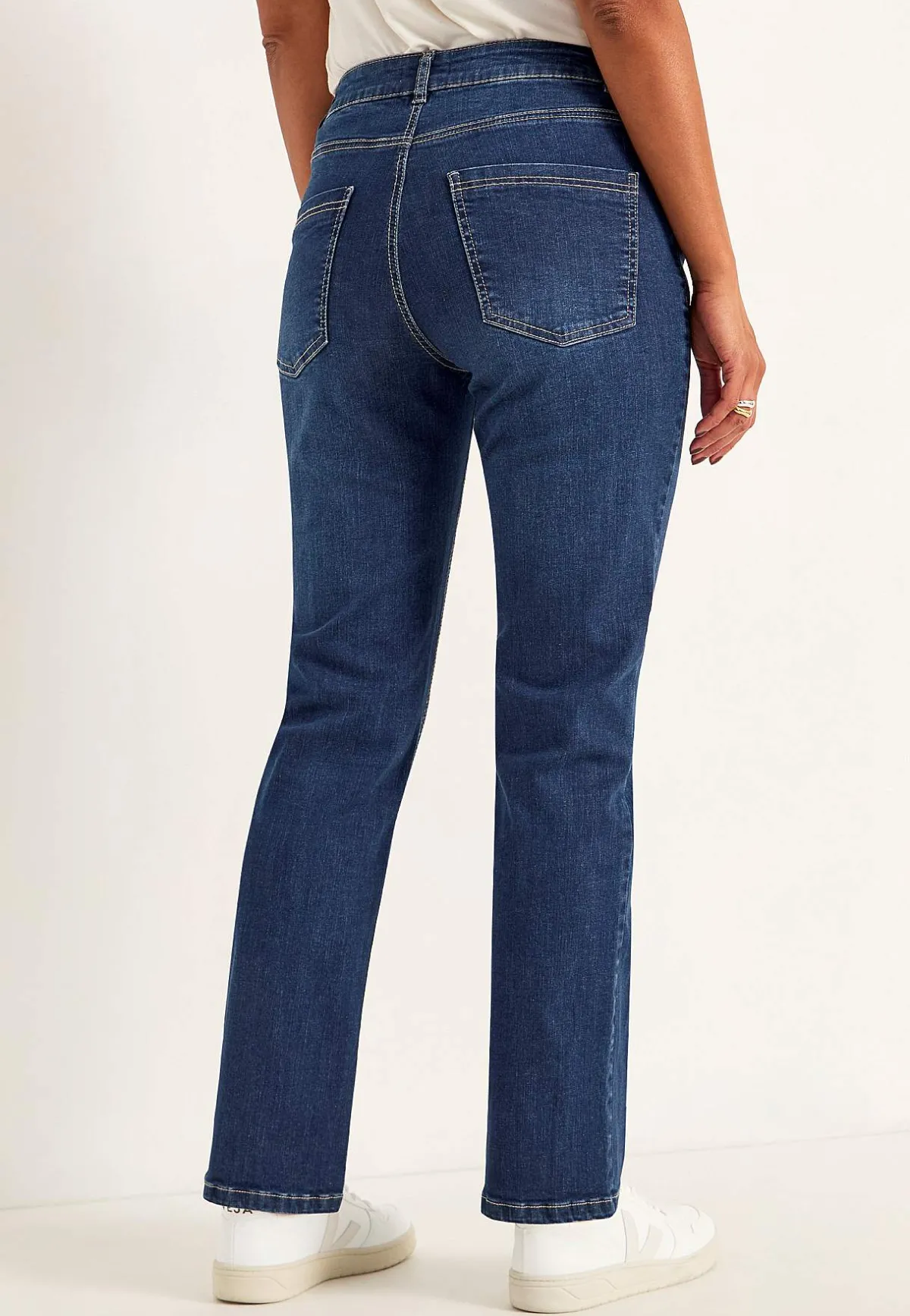 Cellbes of Sweden Bekväma stretchjeans med rakt ben Mellanblå / Denim Sale