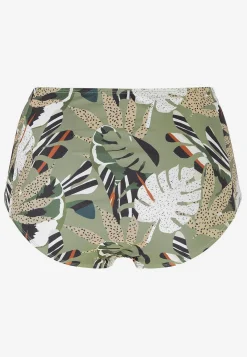 Cellbes of Sweden Bikinitrosa med hög midja Khakigrön / Mönstrad