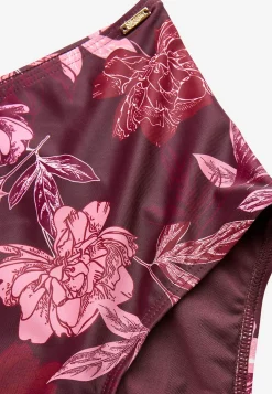 Cellbes of Sweden Bikinitrosa med hög midja Vinröd / Blommig Outlet