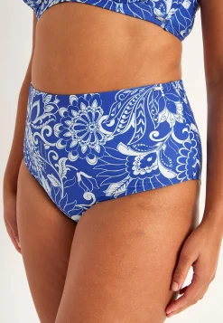 Cellbes of Sweden Bikinitrosa med hög midja Blå / Mönstrad Hot