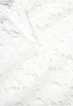 Cellbes of Sweden Blommönstrad spetsblus Vit Hot