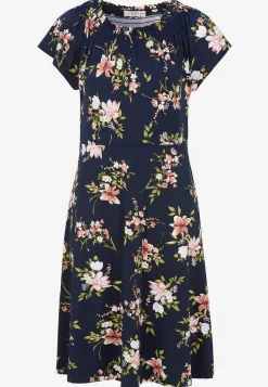 Cellbes of Sweden Blommönstrad trikåklänning Marin / Blommig Outlet