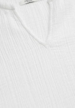 Cellbes of Sweden Blus i krinklad bomull Vit Hot