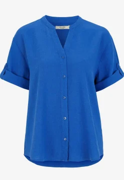 Cellbes of Sweden Blus i linnemix Blå Sale