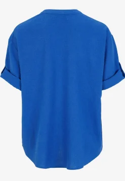 Cellbes of Sweden Blus i linnemix Blå Sale