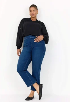 Wasabiconcept Blus med brodyr Svart