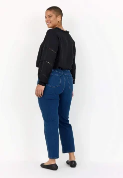 Wasabiconcept Blus med brodyr Svart