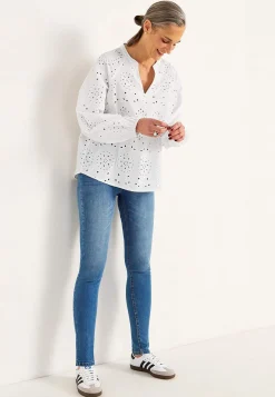 Cellbes of Sweden Blus med brodyr Vit Best