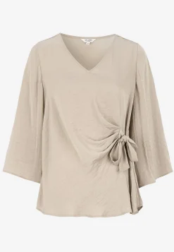 Cellbes of Sweden Blus med knytband Beige New