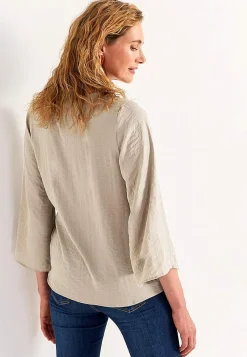 Cellbes of Sweden Blus med knytband Beige New