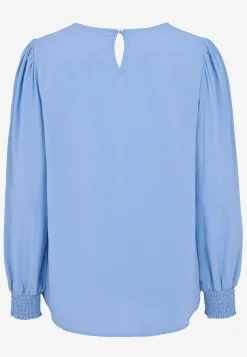 Cellbes of Sweden Blus med smock i ärmsluten Blå Discount