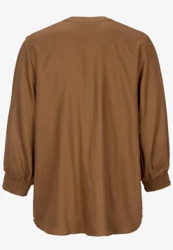 Cellbes of Sweden Blus med sydda veck Nougat Best