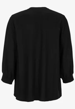 Cellbes of Sweden Blus med sydda veck Svart Best