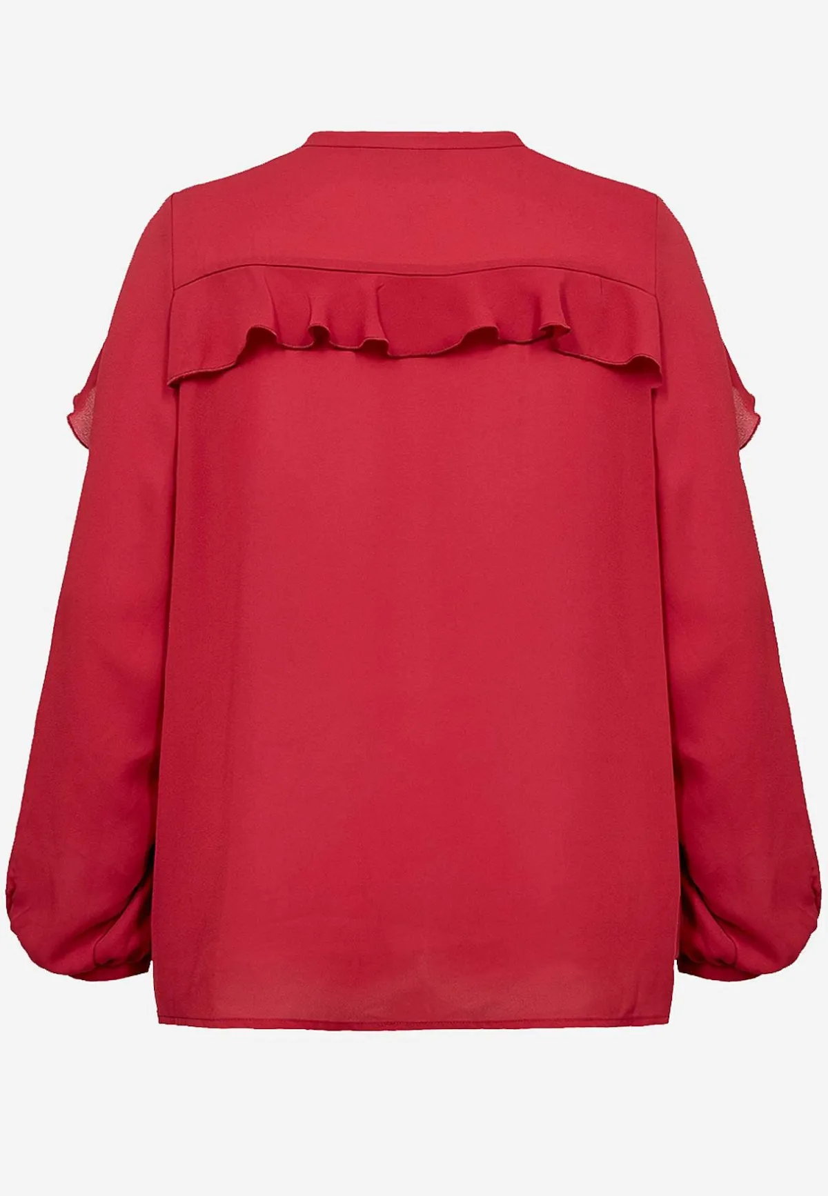 Wasabiconcept Blus med volanger Röd New