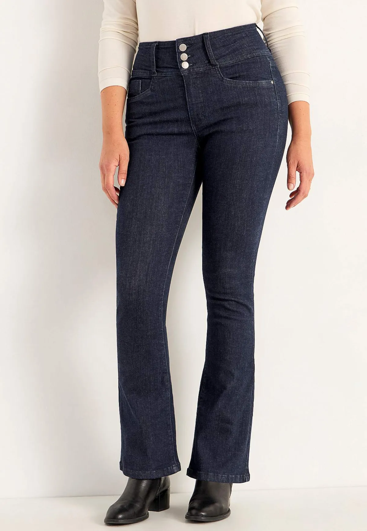 Cellbes of Sweden Bootcut jeans med hög midja Jennifer Mörk denim / Otvättad Online