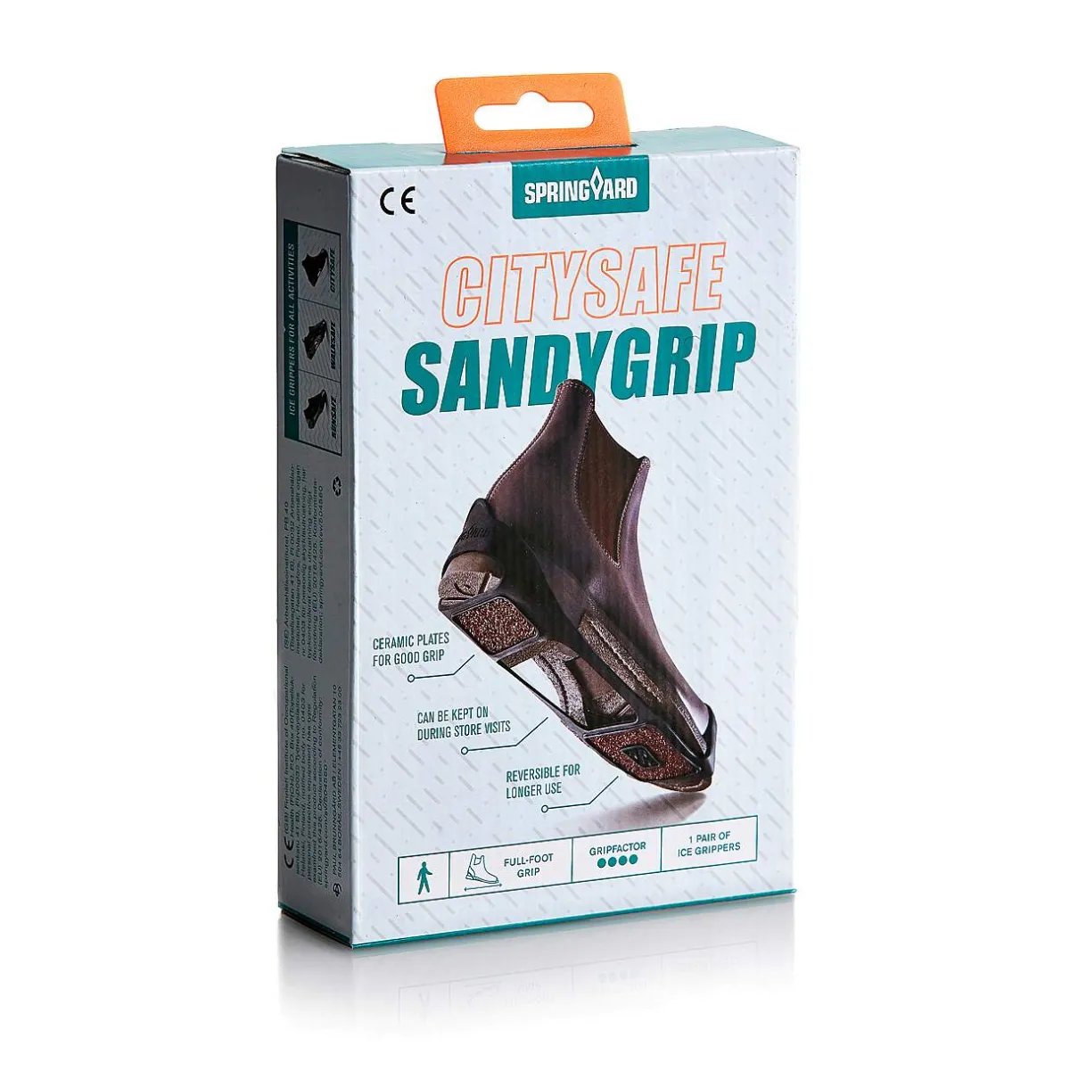 Springyard Broddar SandyGrip Citysafe Svart Outlet