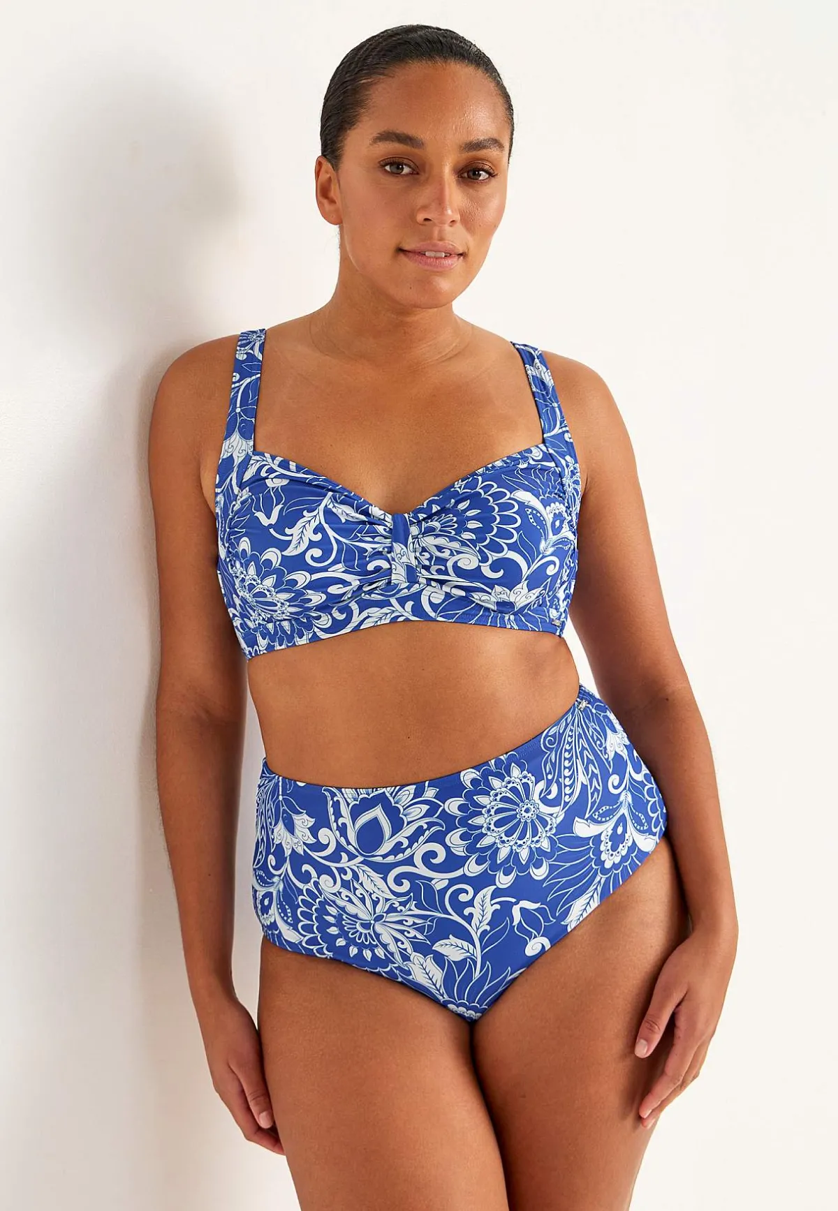 Cellbes of Sweden Bygellös bikini-bh Blå / Mönstrad New