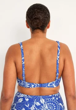 Cellbes of Sweden Bygellös bikini-bh Blå / Mönstrad New