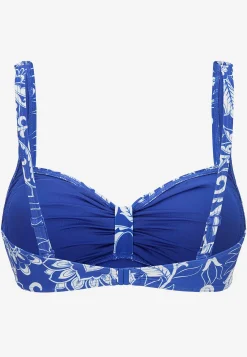 Cellbes of Sweden Bygellös bikini-bh Blå / Mönstrad New