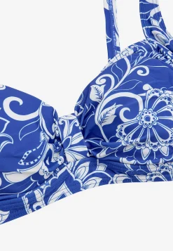 Cellbes of Sweden Bygellös bikini-bh Blå / Mönstrad New