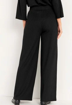 Cellbes of Sweden Byxa i ribbad trikå Svart Best