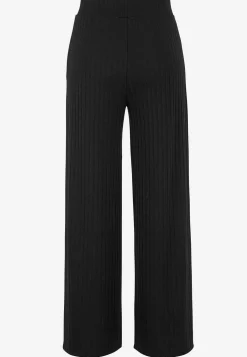 Cellbes of Sweden Byxa i ribbad trikå Svart Best