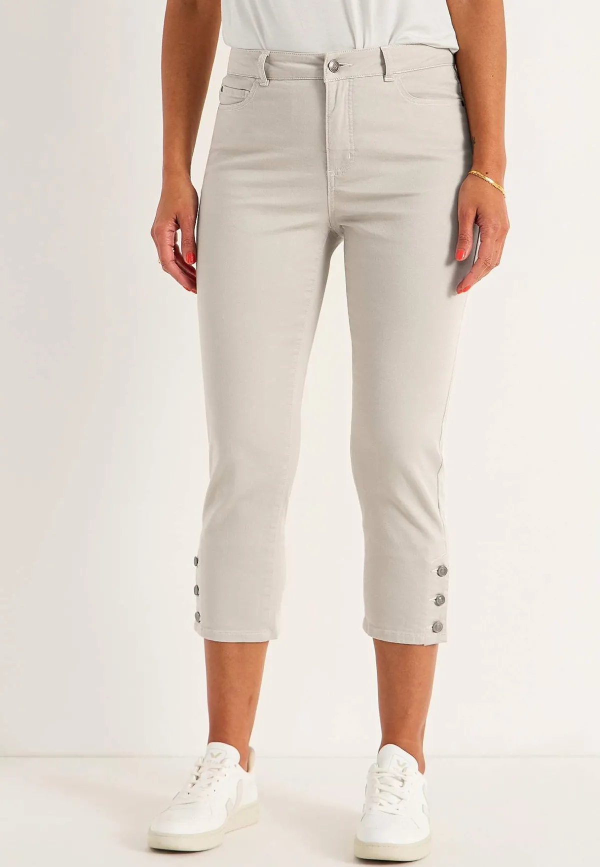 Cellbes of Sweden Caprijeans med femficksdesign Ljusbeige Best