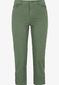 Cellbes of Sweden Caprijeans med femficksdesign Khakigrön