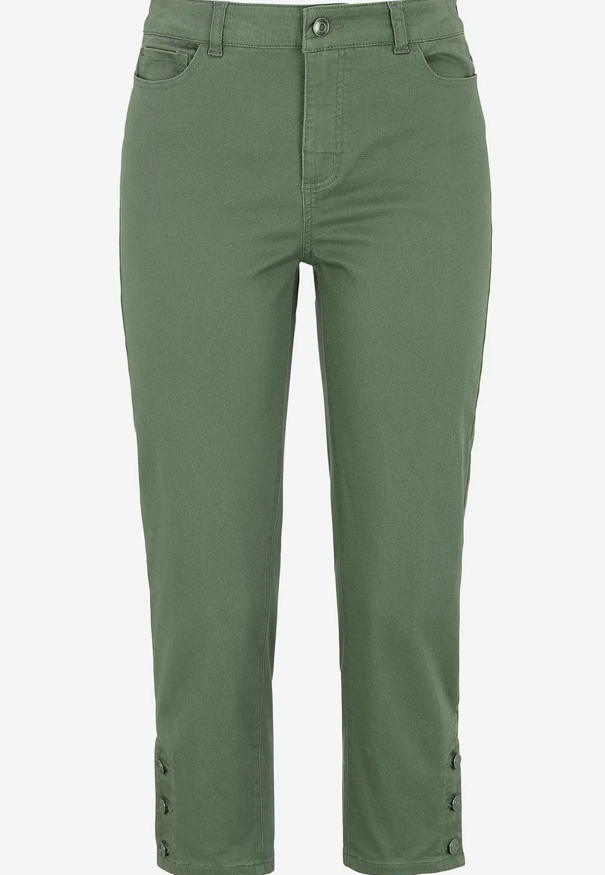 Cellbes of Sweden Caprijeans med femficksdesign Khakigrön