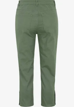 Cellbes of Sweden Caprijeans med femficksdesign Khakigrön