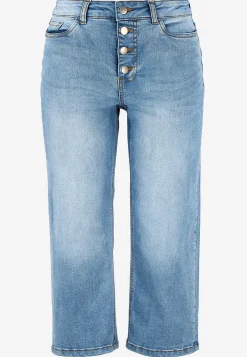 Cellbes of Sweden Caprijeans med knappgylf Mellanblå / Denim New