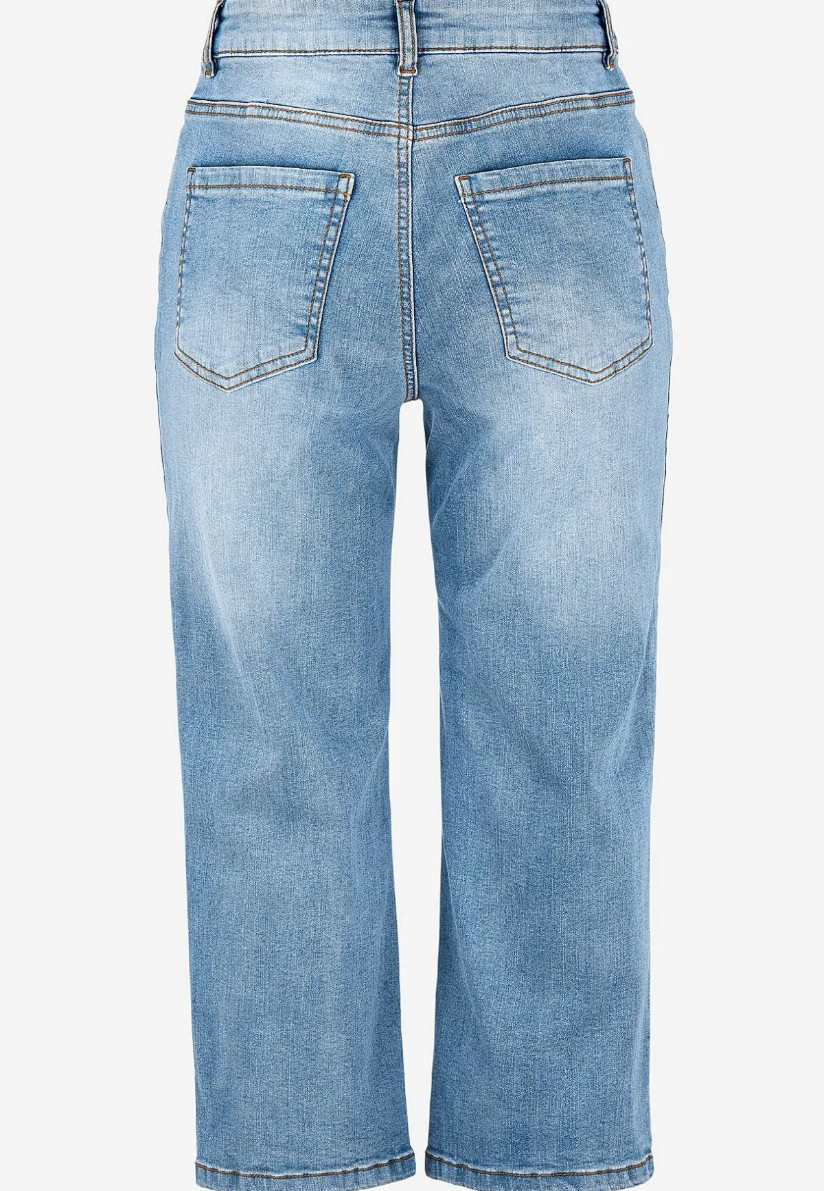 Cellbes of Sweden Caprijeans med knappgylf Mellanblå / Denim New
