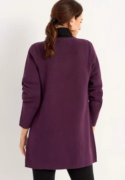 Cellbes of Sweden Cardigan i bomull Mörklila