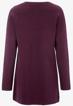 Cellbes of Sweden Cardigan i bomull Mörklila