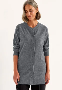 Cellbes of Sweden Cardigan Premium i merinoull Mörk gråmelange Discount