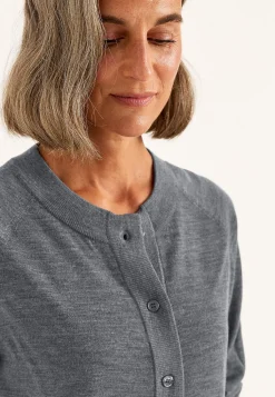 Cellbes of Sweden Cardigan Premium i merinoull Mörk gråmelange Discount
