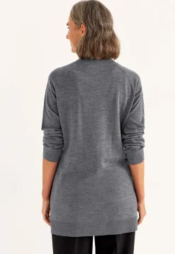 Cellbes of Sweden Cardigan Premium i merinoull Mörk gråmelange Discount