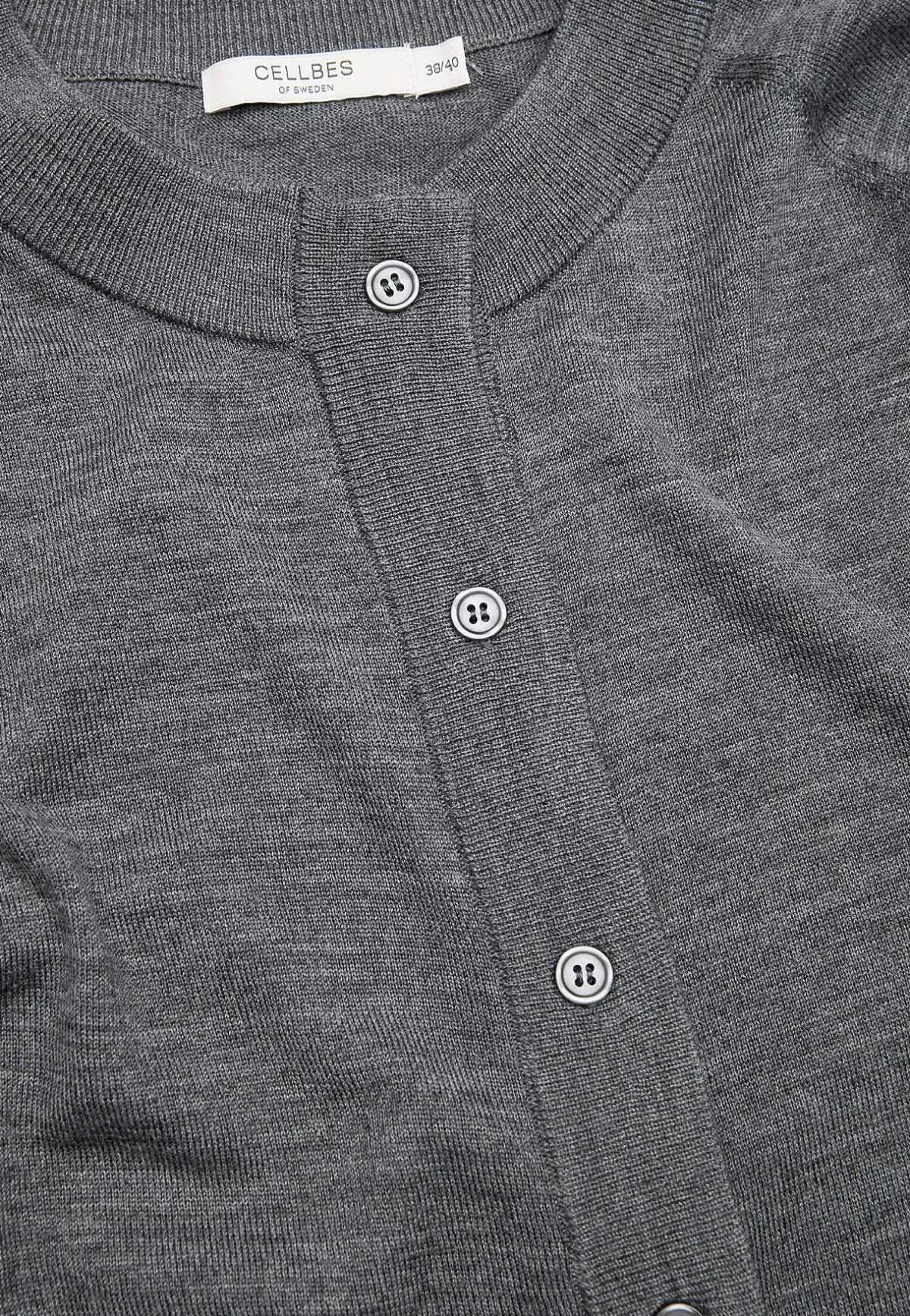 Cellbes of Sweden Cardigan Premium i merinoull Mörk gråmelange Discount