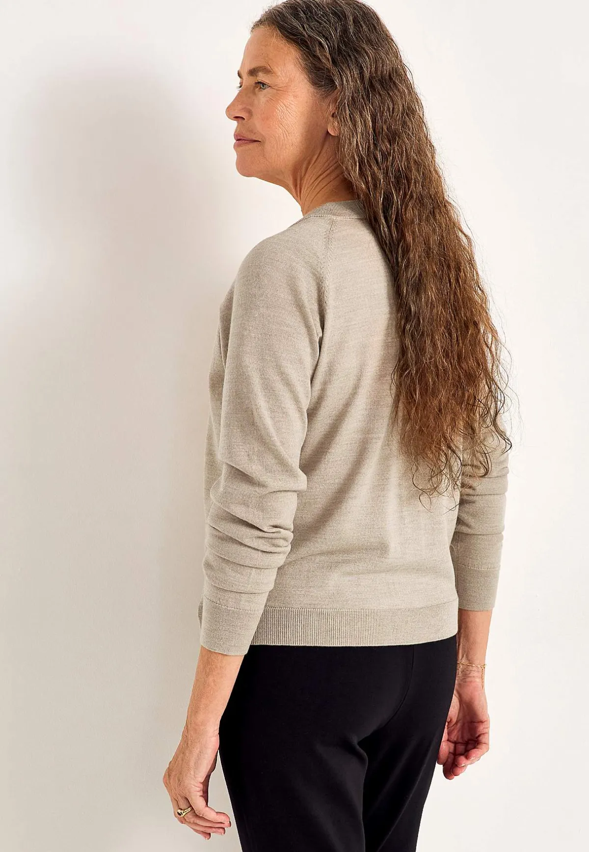 Cellbes of Sweden Cardigan Premium i merinoull Beige / Melange Sale