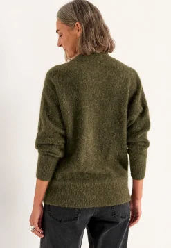 Cellbes of Sweden Cardigan Premium i mohair- och ullblandning Mörkgrön / Melerad Outlet