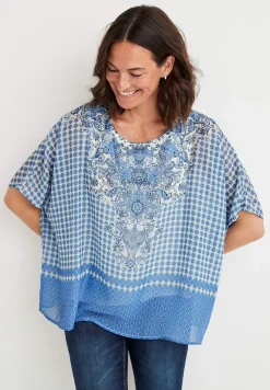 Cellbes of Sweden Chiffongblus Blå / Mönstrad Outlet