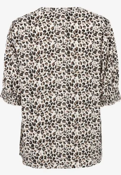 Cellbes of Sweden Crepe blus Leopard