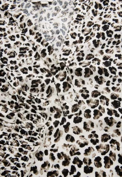 Cellbes of Sweden Crepe blus Leopard